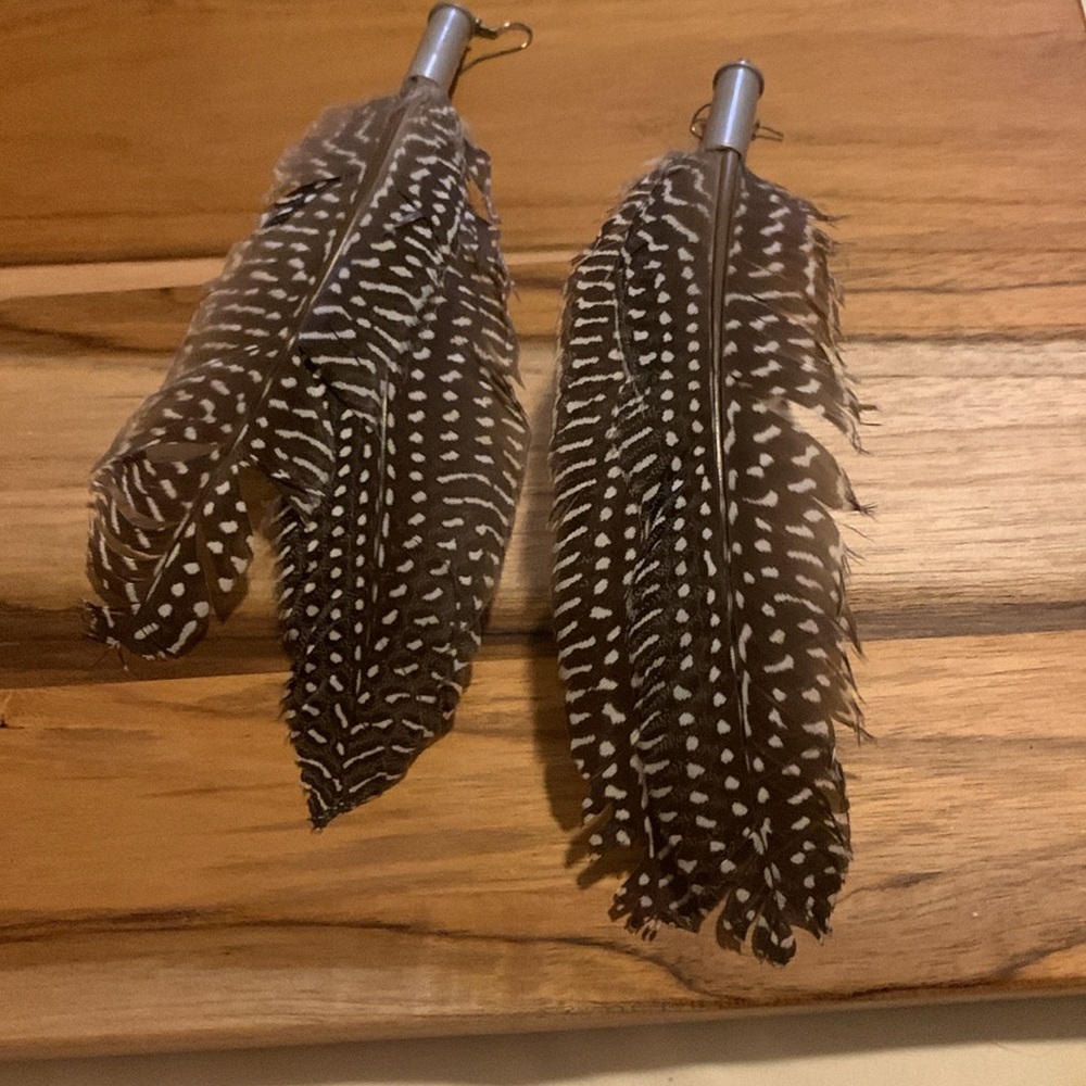 Feather earrings